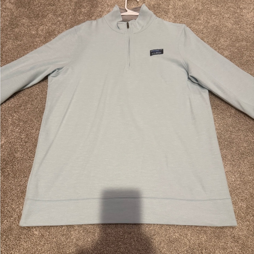 NWOT - LL Beans Men’s Performance Comfort Stretch Pique 1/4 Zip, Medium Tall